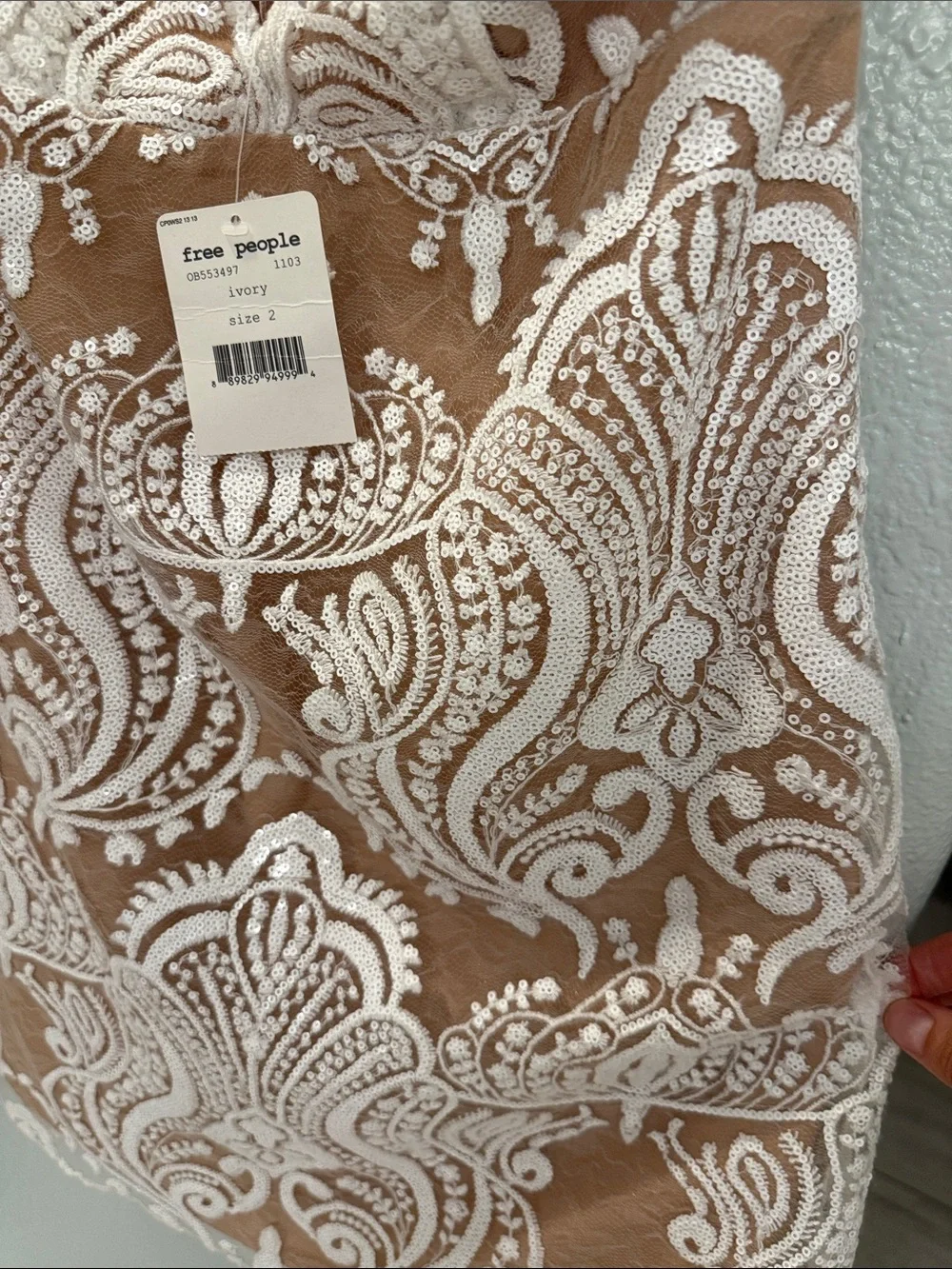 NWT Free People Night Shimmers Mini Dress 2